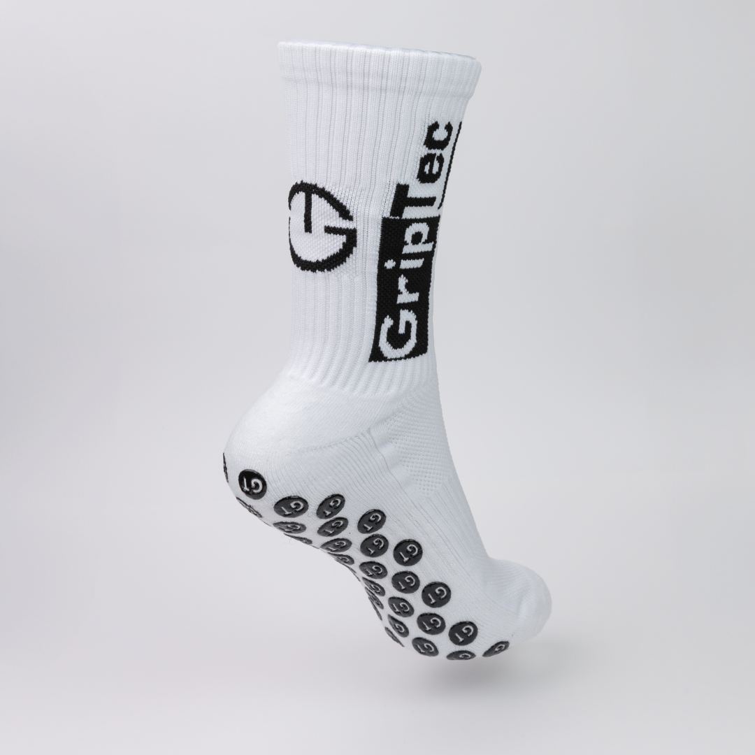 GripTec Premium Adult Grip Socks - White